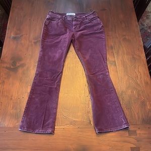 Old Navy burgundy corduroys - The Sweetheart size 8 petite, low rise, boot cut